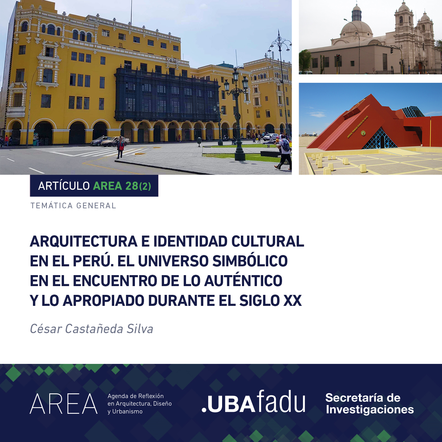 Portada de Articulo de Castañeda Silva AREA 28(1)