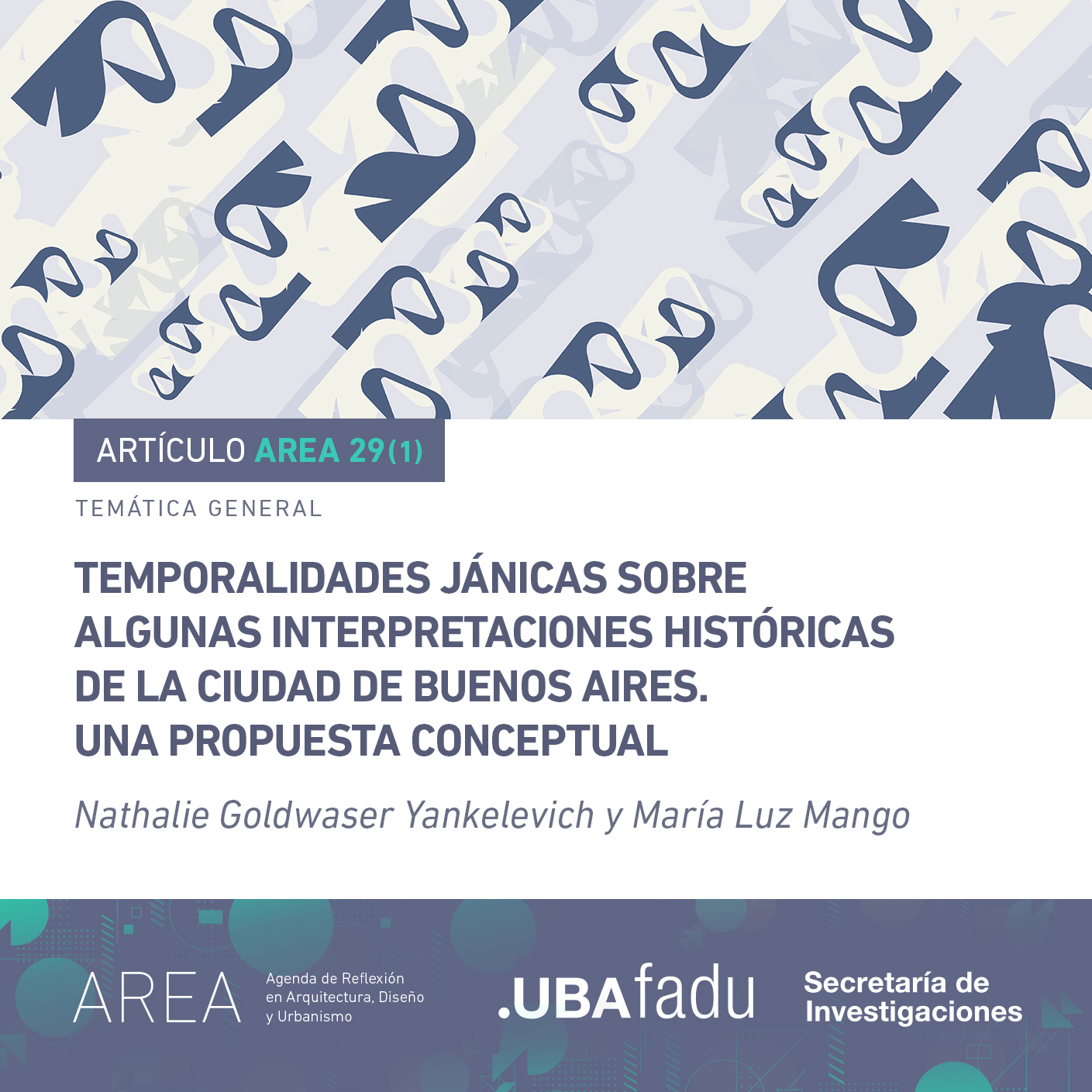 Portada de Articulo de Goldwaser AREA 29(1)