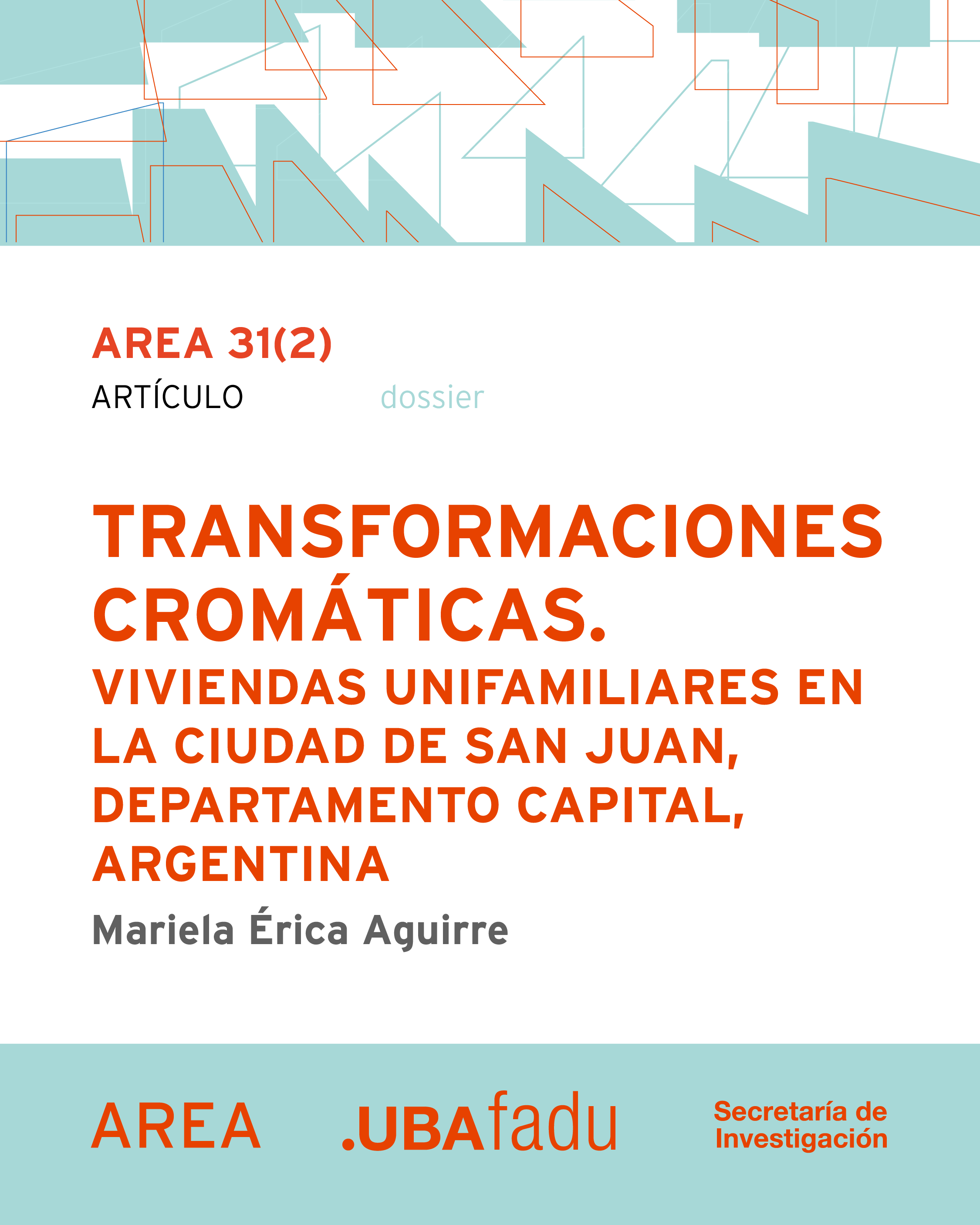 Flyer de portada del artículo de Mariela Érica Aguirre